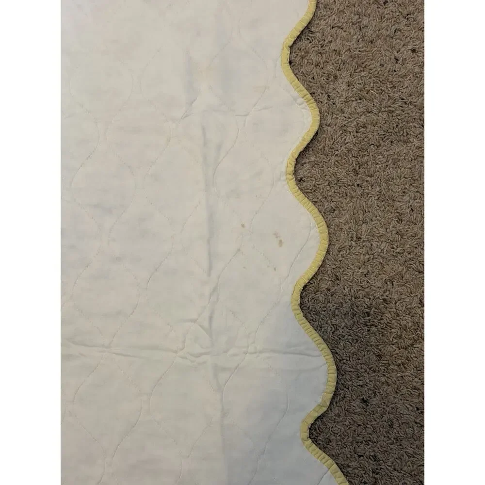 Vintage Baby Quilt Coverlet 33x42 Teddy Bear Bunny Gingham Nursery Handmade